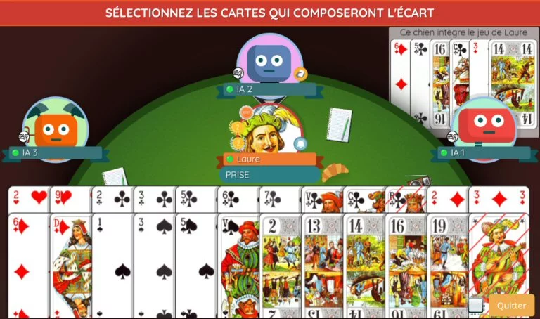 Jeu de Tarot en ligne gratuit sur votre ordinateur