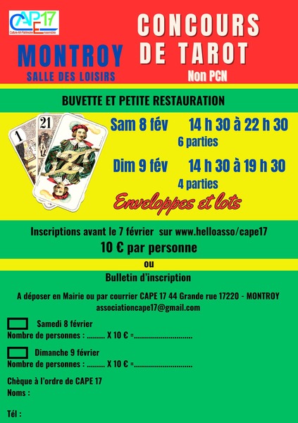 Affiche de l'organisateur du concours Concours de tarot