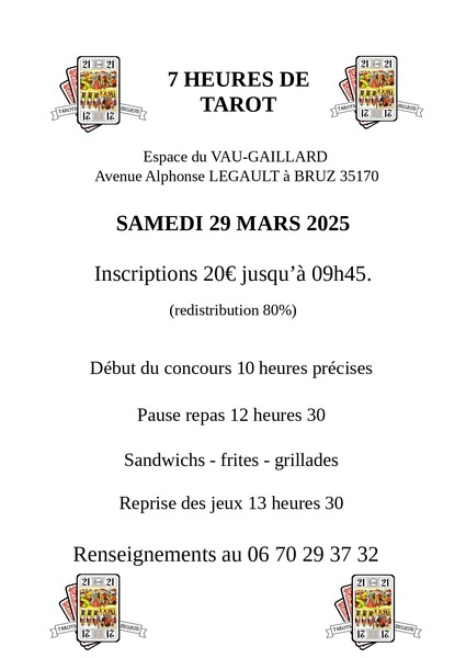 Affiche de l'organisateur du concours Tournoi 7x1h