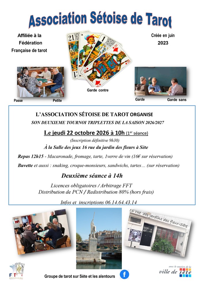 Affiche de l'organisateur du concours Tournoi en TRIPLETTES FFT