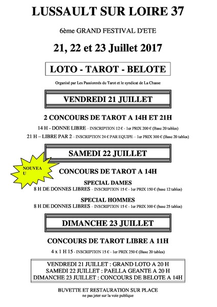 Affiche de l'organisateur du concours Festival de Lussault sur Loire