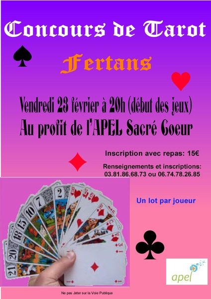 Affiche de l'organisateur du concours Concours de tarot