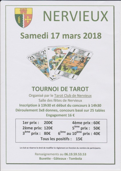 Affiche de l'organisateur du concours Concours de tarot