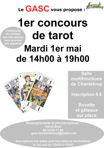 Affiche de l'organisateur du concours Concours de tarot
