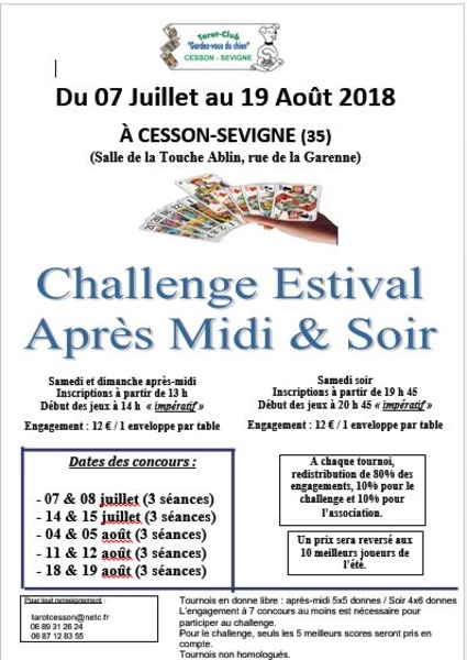 Affiche de l'organisateur du concours CHALLENGE ESTIVAL