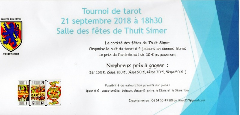 Affiche de l'organisateur du concours NUIT DU TAROT