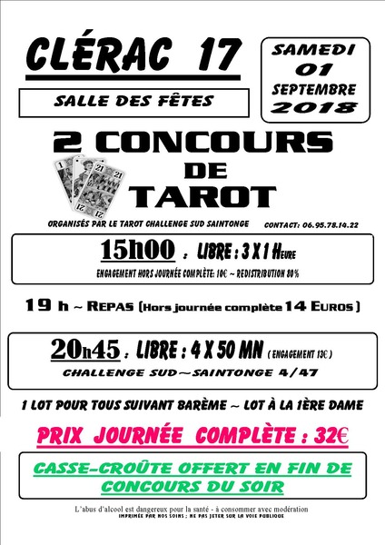 Affiche de l'organisateur du concours Concours de tarot