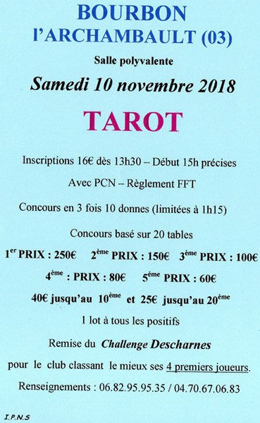 Affiche de l'organisateur du concours CHALLENGE Roger DESCHARMES