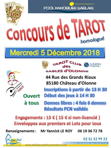 Affiche de l'organisateur du concours Concours de tarot