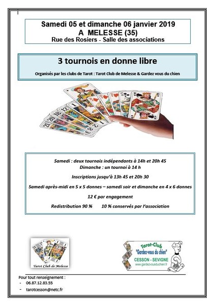 Affiche de l'organisateur du concours Week-end tarot à MELESSE (35)