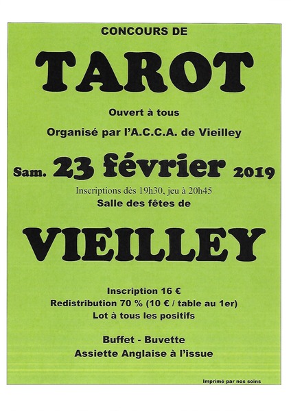 Affiche de l'organisateur du concours Concours de tarot
