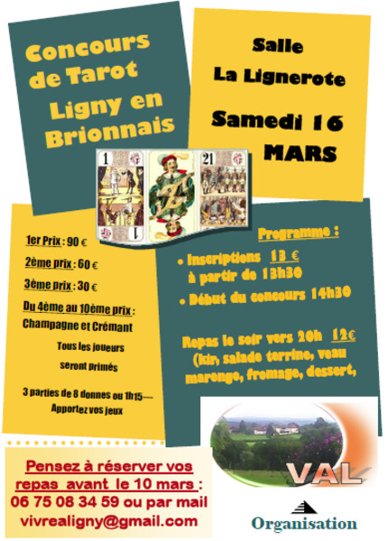 Affiche de l'organisateur du concours Concours de tarot