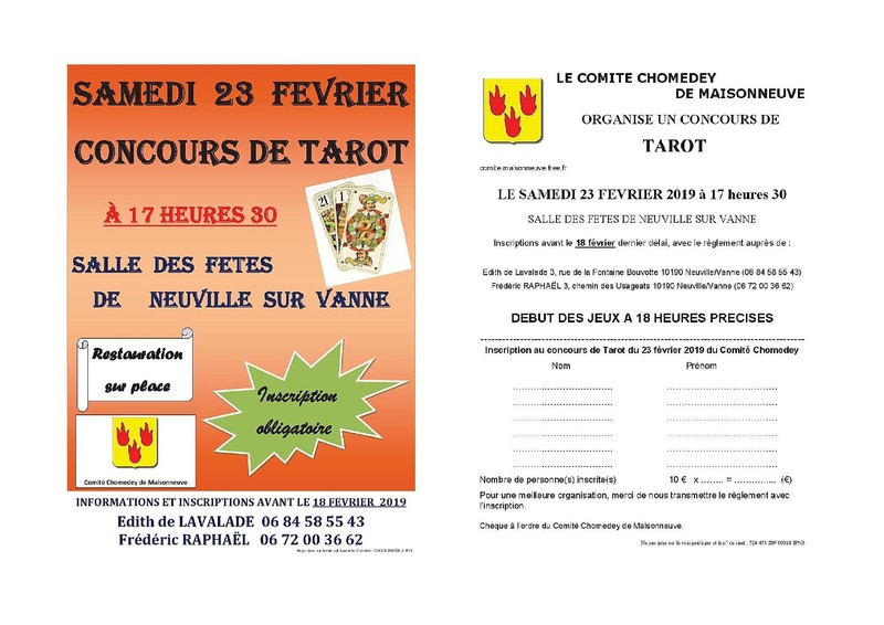 Affiche de l'organisateur du concours Concours de tarot