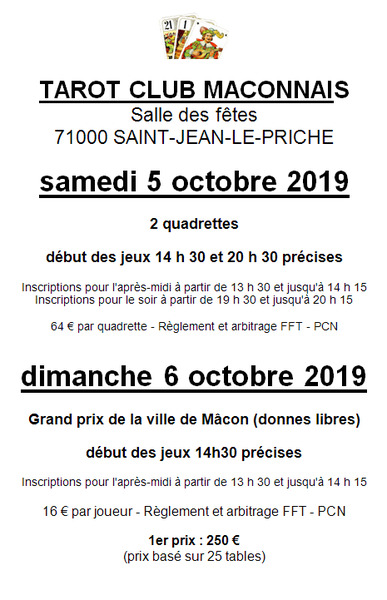 Affiche de l'organisateur du concours Grand Prix de la Ville de Macon