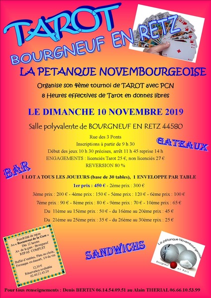 Affiche de l'organisateur du concours Concours de tarot