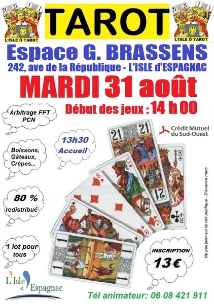 Affiche de l'organisateur du concours Concours de tarot L'ISLE Ô TAROT