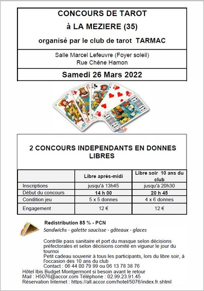 Affiche de l'organisateur du concours Concours de tarot