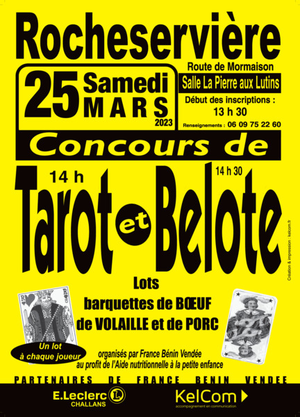 Affiche de l'organisateur du concours Concours de tarot