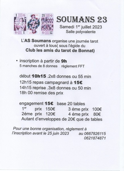 Affiche de l'organisateur du concours Concours de tarot